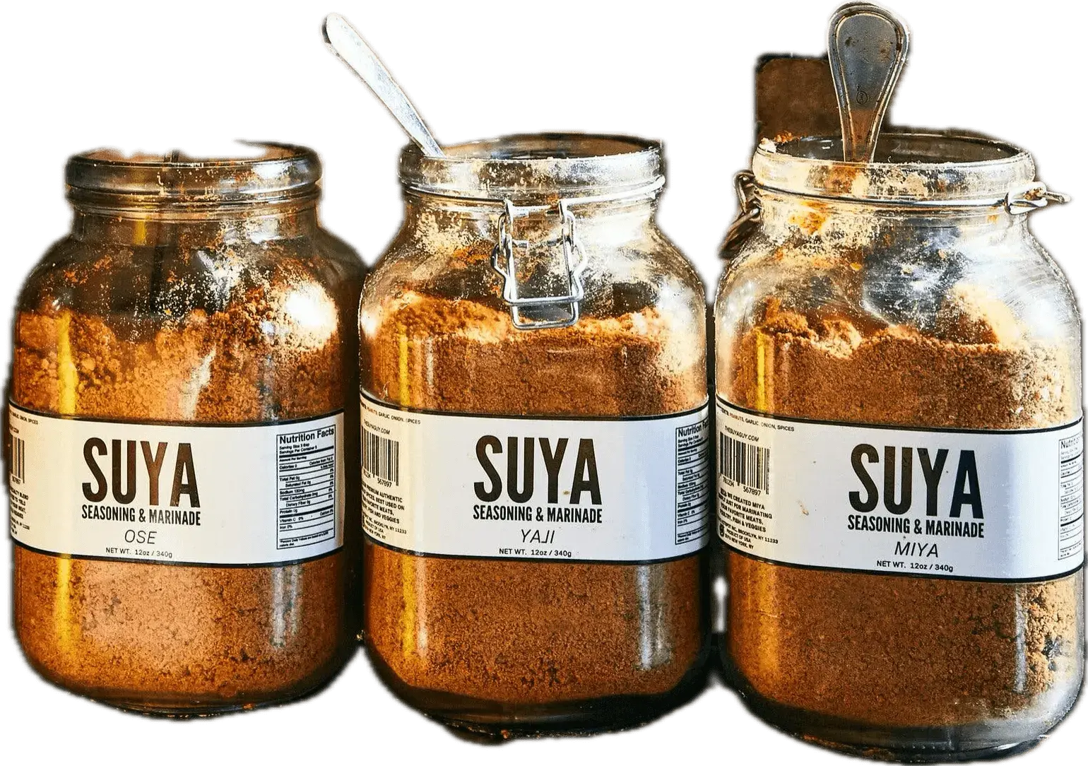 Brooklyn Suya spice jars